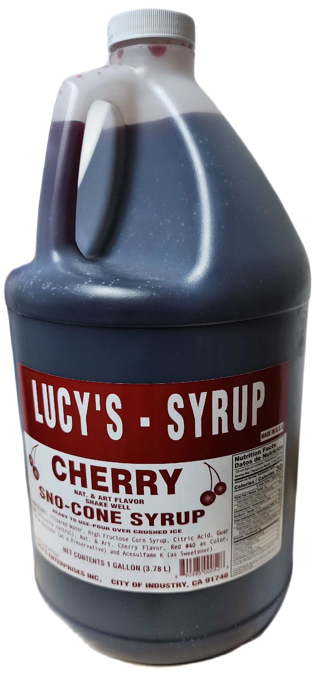 Indulge in the sweet, timeless allure of cherry with our Cherry Snow Cone Syrup.